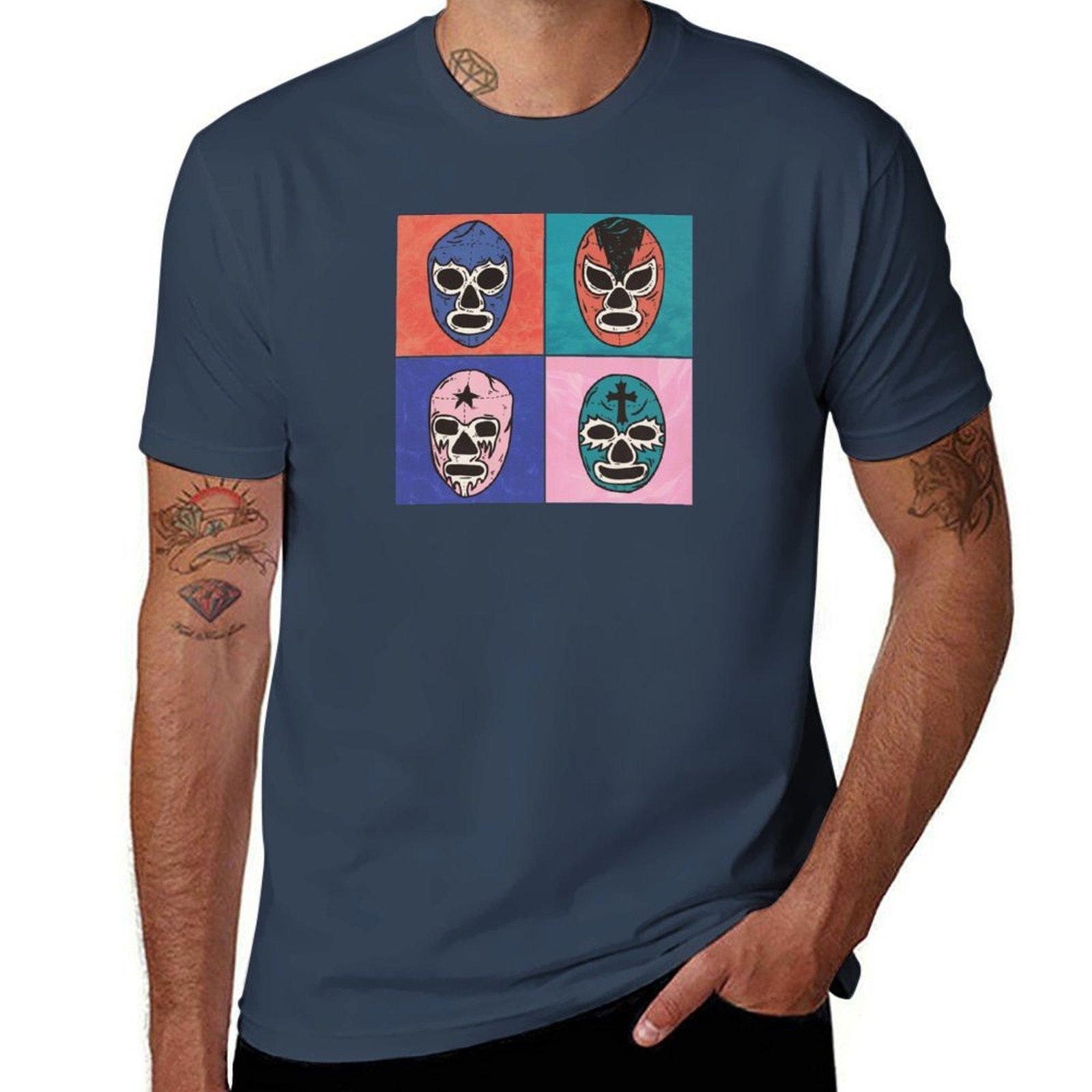 Pop Art Luchadores TShirt Active Wear Sports TShirt for Unisex S