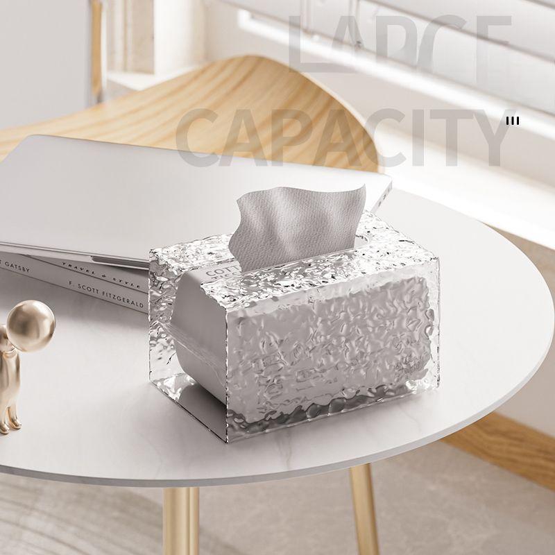 Toilet Non Perforated Tissue Box Household Adhesive Paper Box Living Room Wall Mounted Tissue Box