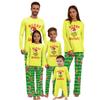 Noel Baskıları Aile Eşleşen Uzun Kollu Üstler+Pantolon Seti Aile Eşleşen Setler