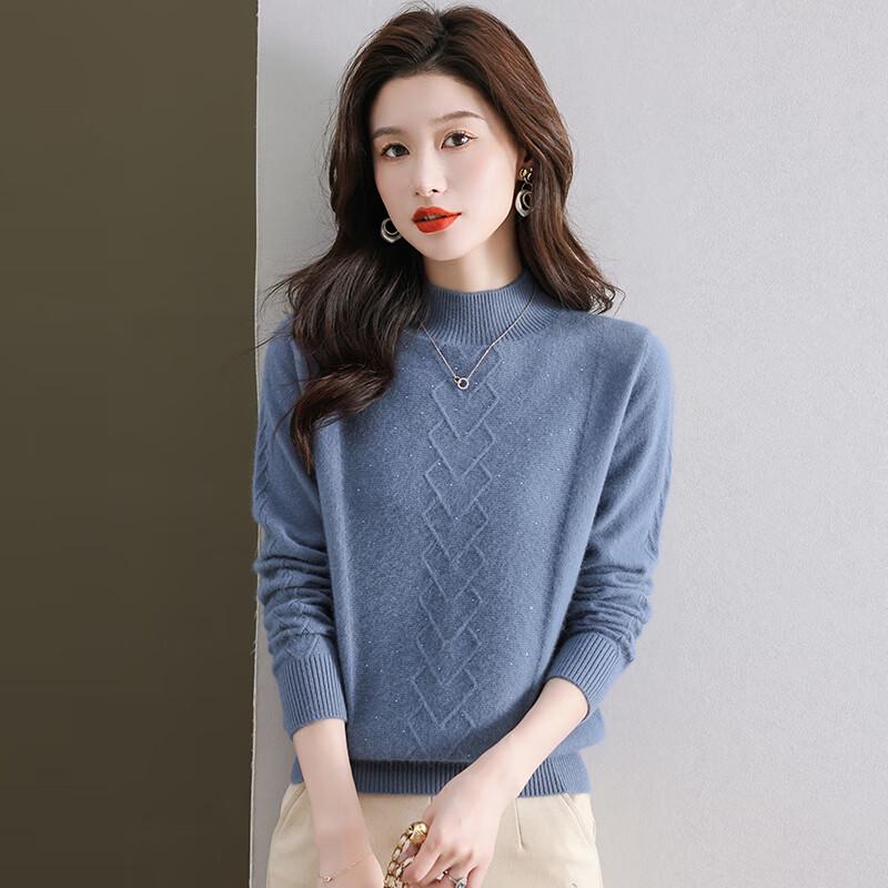 Women's Half-High Collar Slimming Base Sweater
