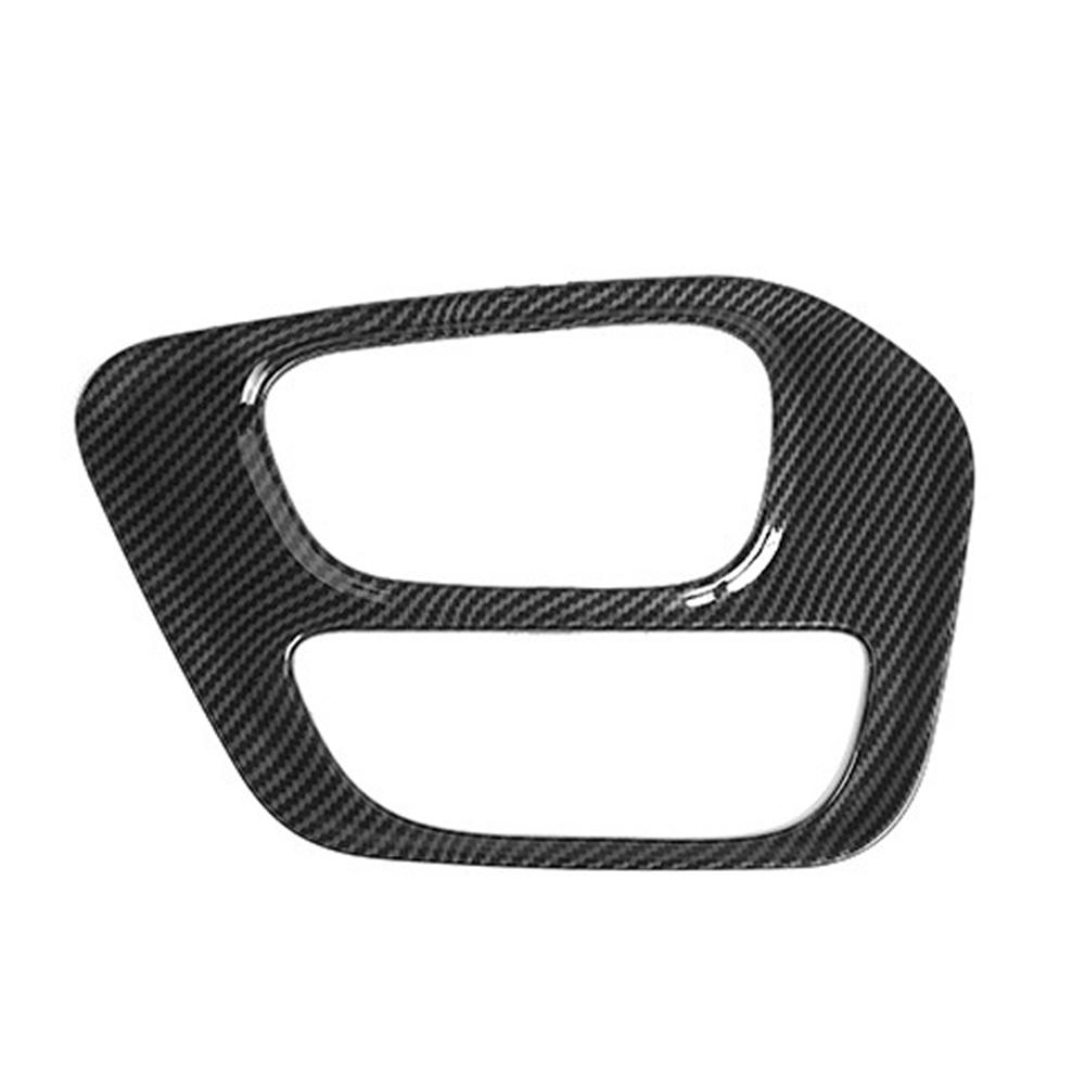 Carbon Fiber Look Car Interior Center Console Gear Shift Handle Panel Decoration Cover Stickers For Dodge Challenger 2015-2022