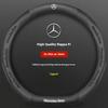 Car Steering Wheel Cover For Mercedes Benz A B C E S Class AMG GLA GLB GLC GLE CLA CLS SLC GLS GLK SLK Vito ML Pilot A45 C43 C63