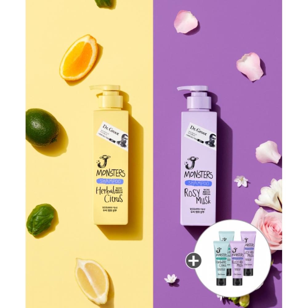 Dr.groot J Monsters Shampoo 385ml 2 Pcs  Musk Citrus