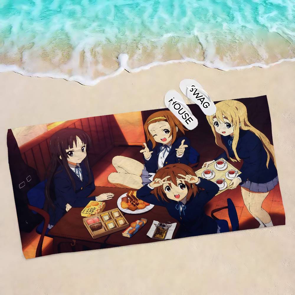 

Аниме K-On Микрофибра Печатное Пляжное Полотенце Горный Туризм Йога Пляж Плавание Бег Впитывающее Мягкое Полотенце W40*H60(CM)