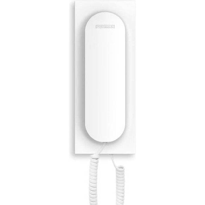 Porttelefon - FERMAX - VEO 4+N Universell - 4 ledninger - Hvit - Justerbart volum - Minne for besøkende