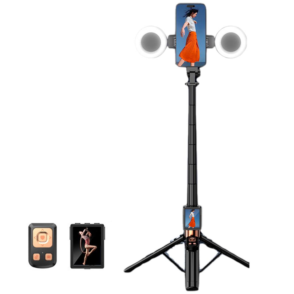 Tripod Screen Mirroring Selfie Stick WIFI Projection Screen Real Time Display Selfie Monitor For Smartphone Video Recording