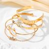 2023 Bracelet Cat Cute Gold Luxury Bracelet Fashion Charm Sexy Diamond Elegant Woman Bracelet 4pcs Set Bracelet