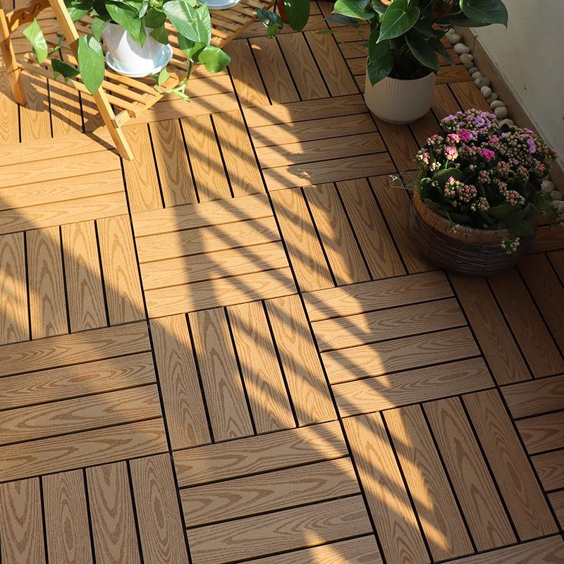 Premium WPC Outdoor Flooring: Anti-corrosion, Anti-slip, Easy Assembly for Patio, Balcony, Courtyard.