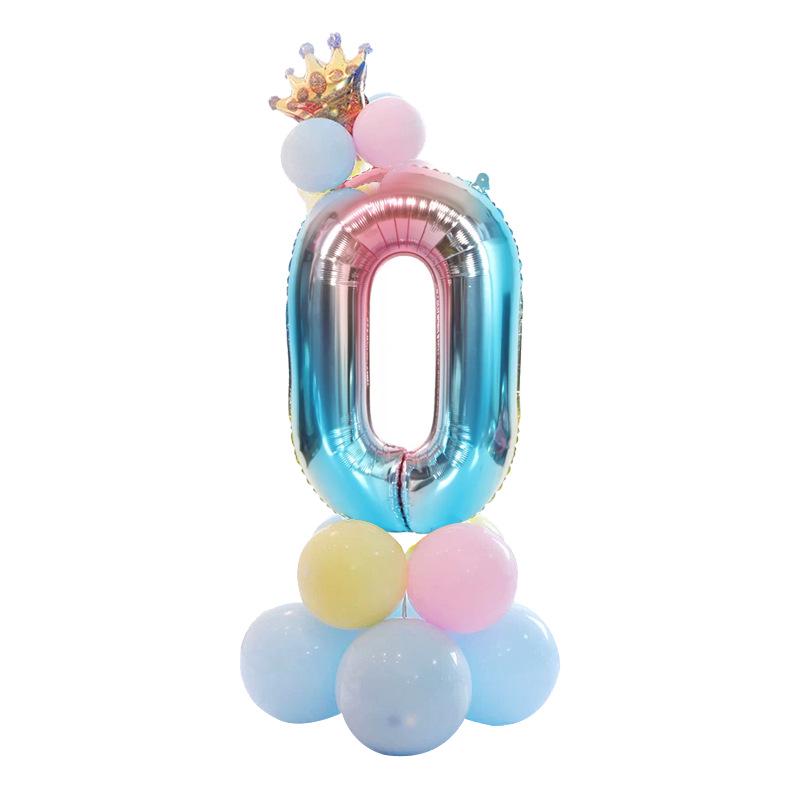 32-inch Digital Balloon Column for Baby s First Birthday - Number Marker Pedestal Set