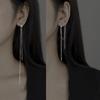 1Pc S925 Silver Needle Long Tassel Star Ear Line Drop Earrings Fashion Women Fine Jewelry Earrings for Girls Party Gift