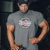 IR Series Hard Core Short Sleeve Tshirt Sport Print Round Neck Simple Sweat Absorbent Fitness Mens Clothing Training Loose