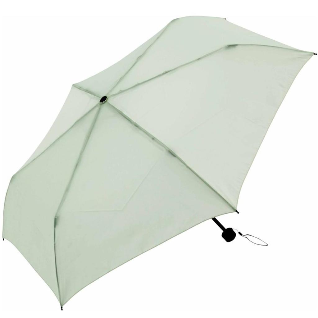 Sugihara Folding Rain Shape Plain Green Umbrella, Umbrella, 55cm, Mini, Memory, TATAMEL,