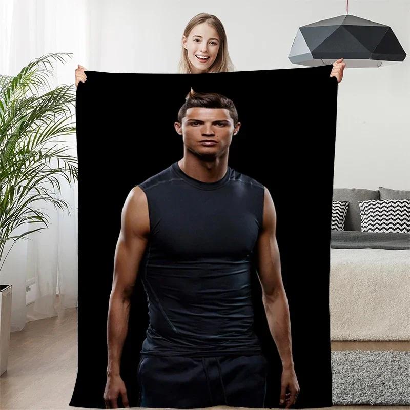 Fleece Blanket Sofa Winter Warm C-Cristiano Ronaldo Knee Bed Camping Flannel Fluffy Soft Blankets King Size Microfiber Bedding