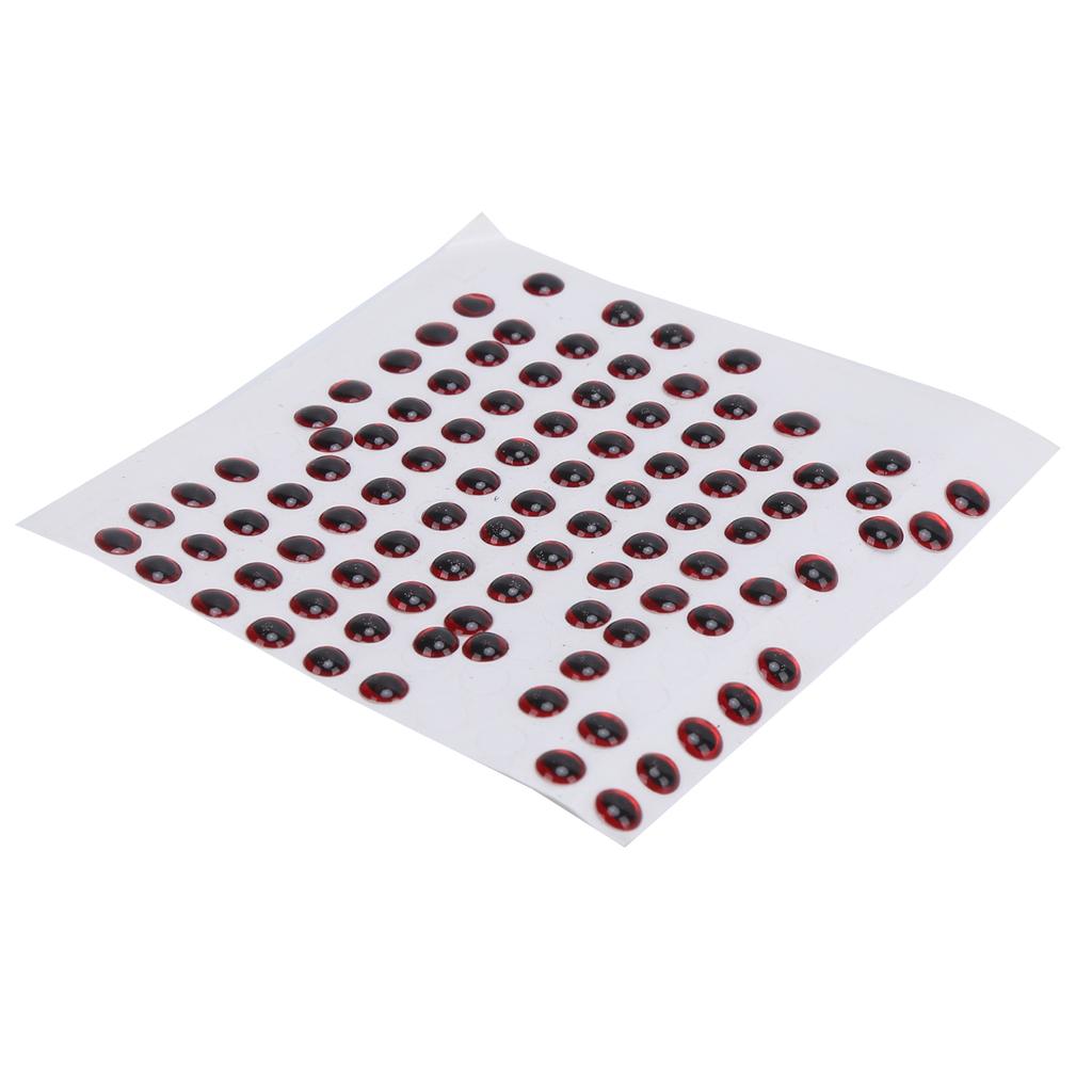 100 Pcs Fishing Lure Eyes 3D Simulation Fisheye Sticker for Fly Tying Lures Crafts DIY Materials