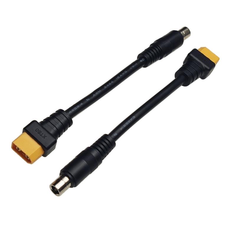 XT60 Male to DC8020 Male Charge Cable 14AWG for Connecting Solar Generators to Electronic Devices 15cm
