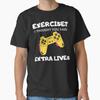 Gamer Training Gedanke Extra Leben Lustig Gaming Männer Jungen Kind T-Shirt Unisex T-Shirt
