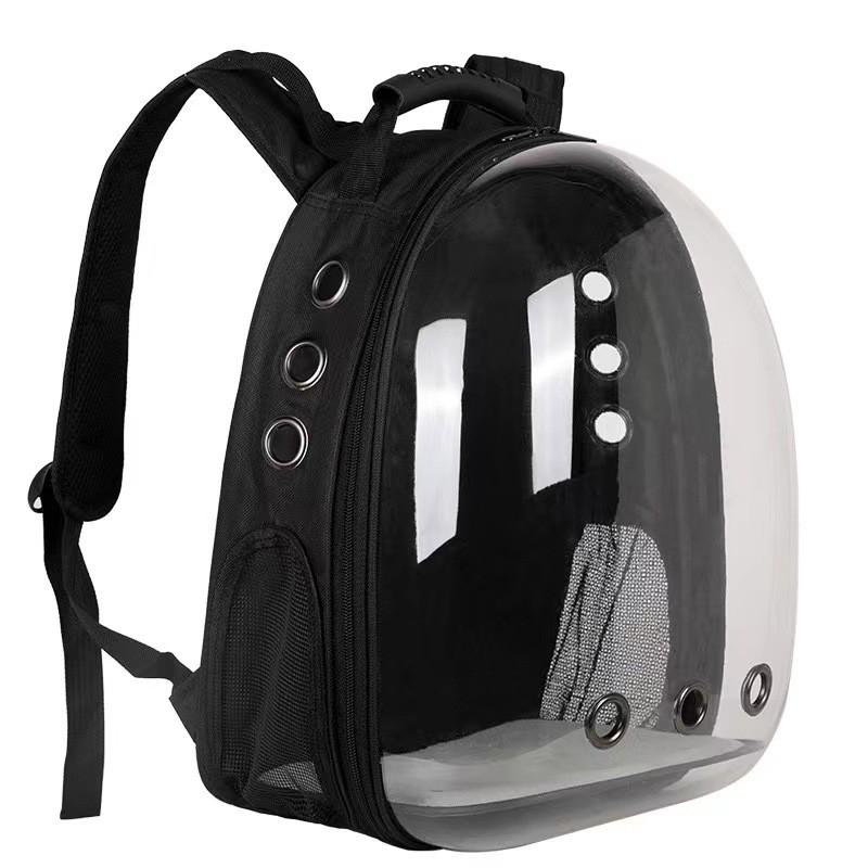 Transparent Pet Carrier Backpack Cats Dogs - Breathable Travel Bag With Side Opening 31L Capacity 5-7kg Weight Range