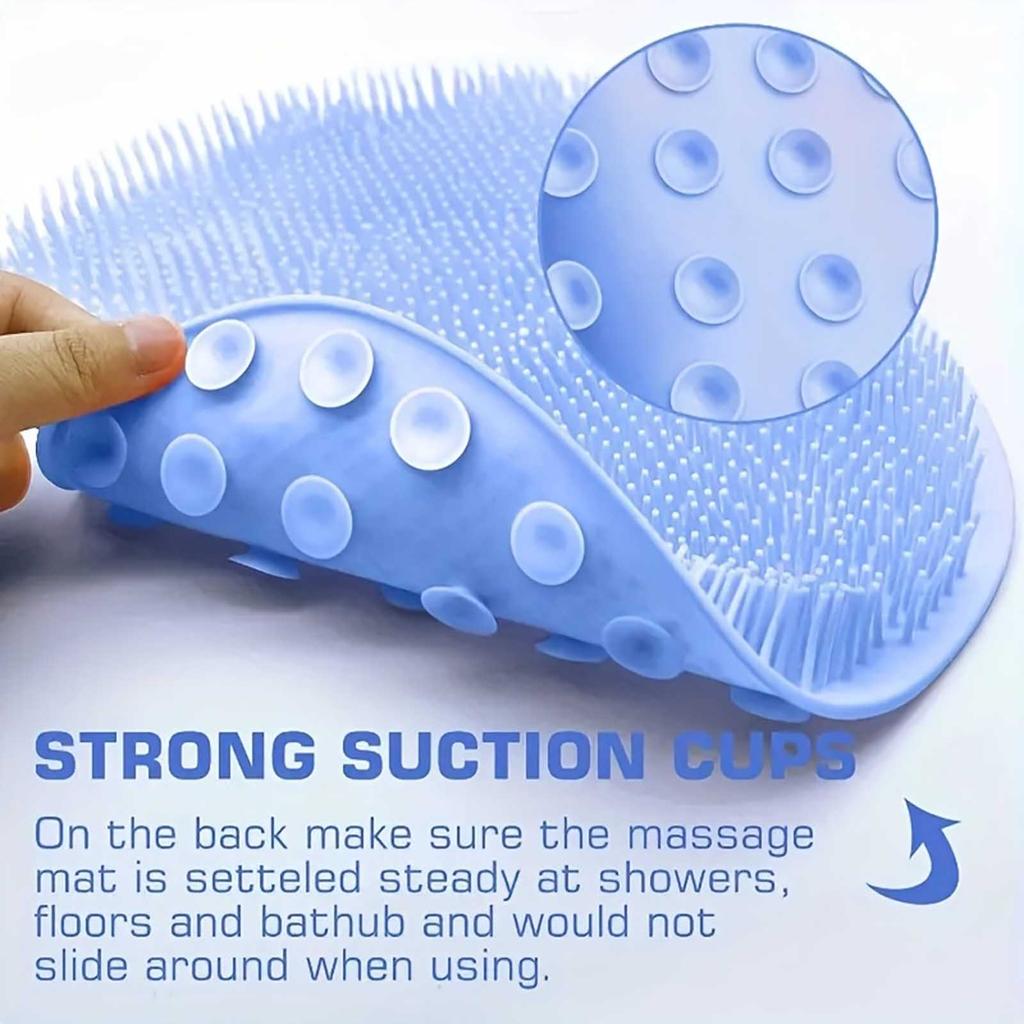 - Shower Foot Massager - Exfoliating Pads to Promote Blood Circulation, Bathroom Accessories