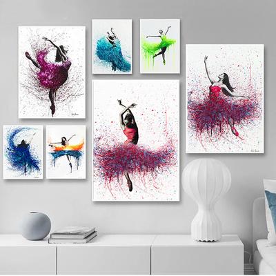 Imagini modulare Balet Postere și imprimeuri Dance Girl Canvas Painting Home Decor Wall Decor HD Printed Elegant Dancing Ballerina
