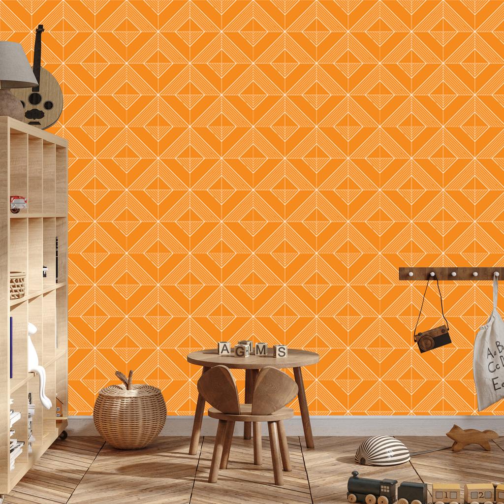 Geometric gold rhombus wallpaper, gold background 50x1000