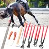 9 PEÇAS Aço Ferro Cabo Ergonômico Alicate Cortador de Cascos Ferradura Lima Martelo de Unha Ferramenta para Cascos Cavalo