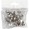 Pendentif en métal argenté pour enfant - Creotime - 13 mm - Lot de 25
