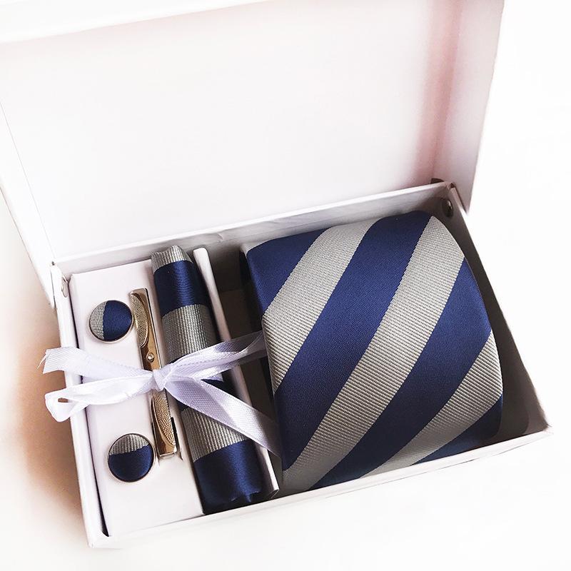 Polyester Business Executive Men'S Tie 6-Piece Gift Box Tie