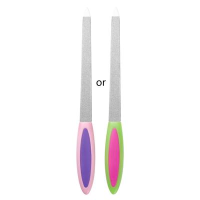 Double Sided Nail Art Buffers Stainless Steel Nail File Manicure Tools Manicure Files for Salon and Homes Easy To Use