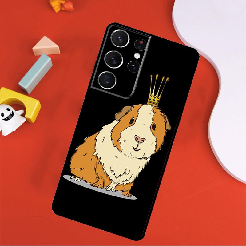 Funny Guinea Pig Phone Case For Samsung Galaxy S25 Ultra S9 S10 S20 S21 FE S22 S23 S24 Plus S24 Ultra Cover