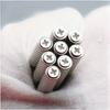 1pc Hand Leather Edge Oil Pen Stainless Steel DIY Leathercraft Side Oil Paint Roller Applicator Leather Dye Painting Tool