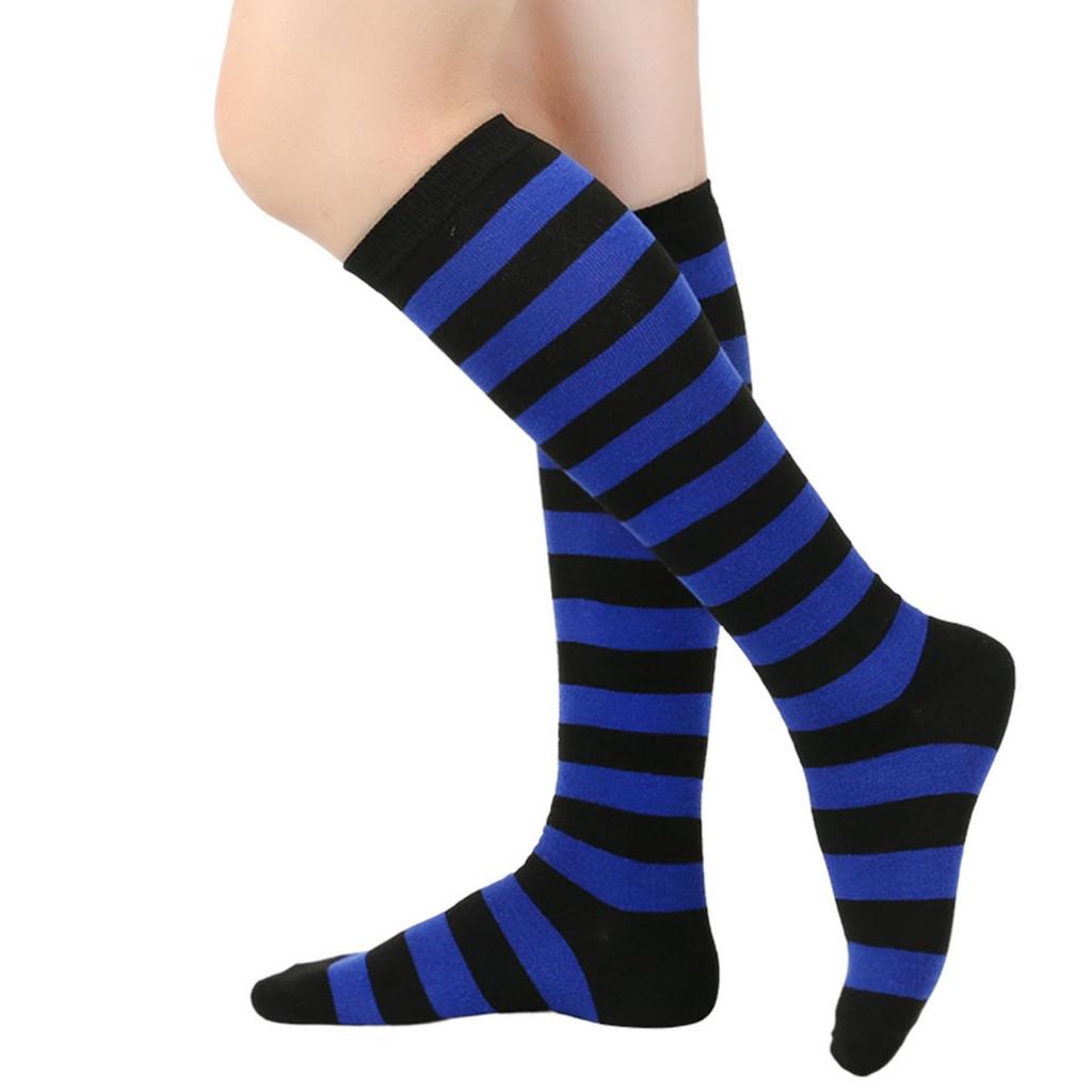 Women's Wide-stripe Calf Socks, Mid-calf And Knee-high Socks