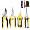 Heavy-Duty Garden Pruning Shears Set, Multi-Functional Pruning Shears/Fruit Picking Shears/Branch Cutters