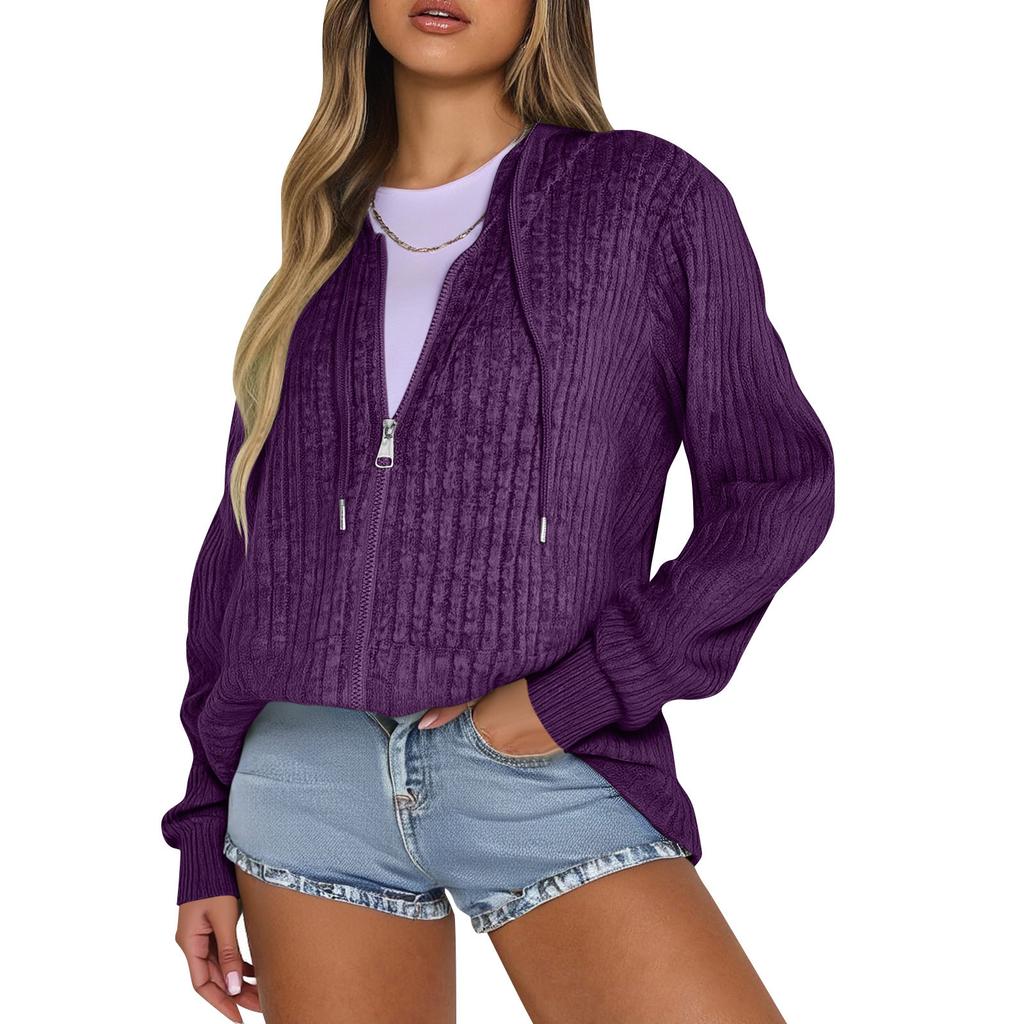Mikiny pro ženy Trendy topy Ležérní Podzimní Móda Mikina s dlouhým rukávem S kapsami Svetr Lehký