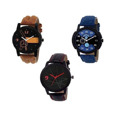 Set of Men's Watches (3 Pcs), Watch for Men Set of 3, RPS FASHION WITH DEVICE OF R