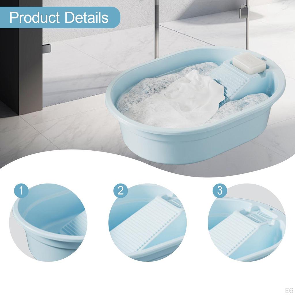 Lavabo de Lavandería, Práctico y Multifuncional, Portátil, Tabla de Lavar para Dormitorio, Lavado a Mano