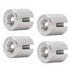 10 Pcs Cross Wire Rope Clip M10 Thread 316 Stainless Steel Cable Railing Cross Clamp for 3mm and Below