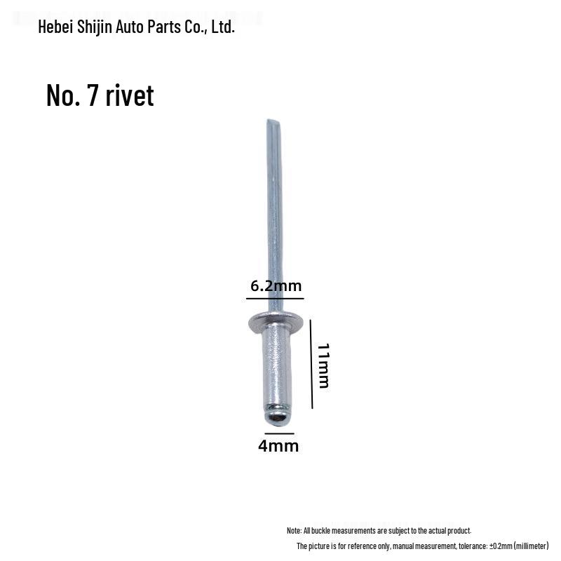 Universal Car Side Window Speaker Rivet - Iron Aluminum Three-Pronged Pull-Through Flowering Design