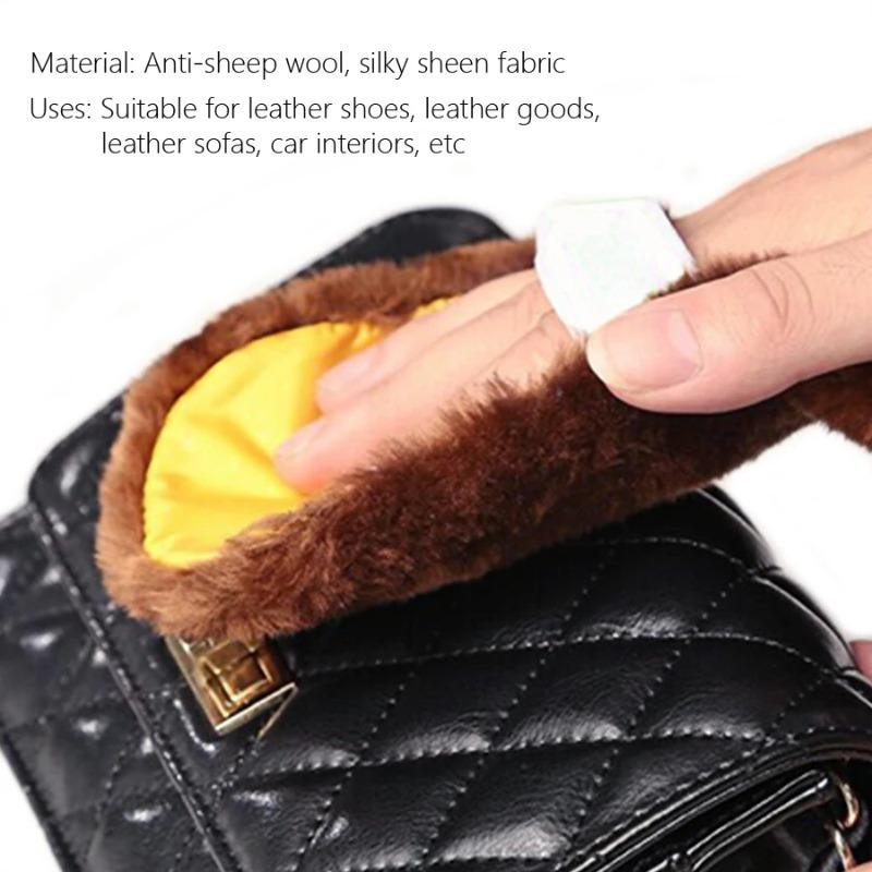 Shoe-shining Gloves, Polishing and Polishing, Shoe-shining Cloth Cover, Leather Bag, Leather Shoes Wiping Cloth Cleaning Tool