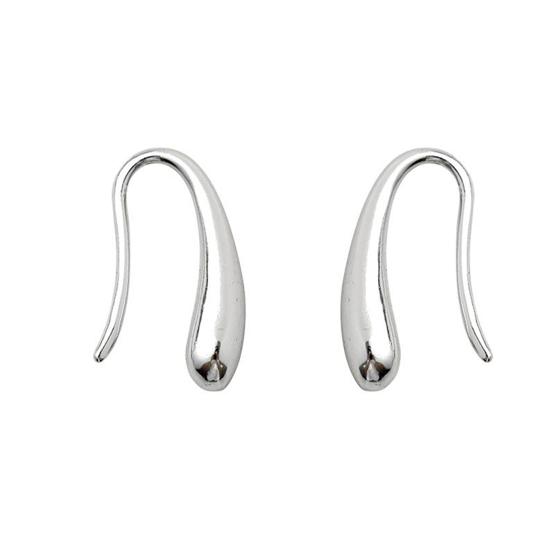 Korean design sense metal water drop ear hanging earrings women's French temperament niche high-end sense new trendy earrings exquisite