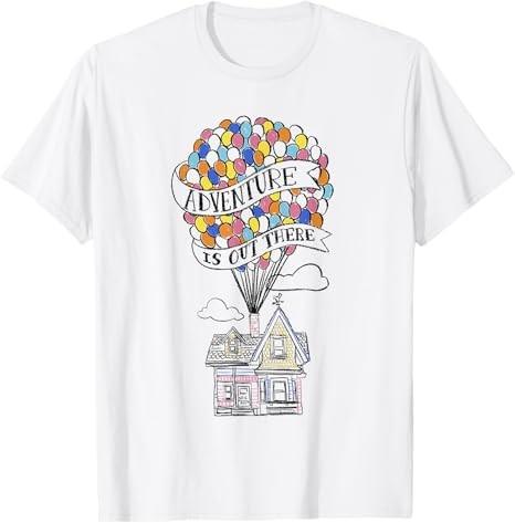 Up Adventure Is Out There Flying House White TShirt S