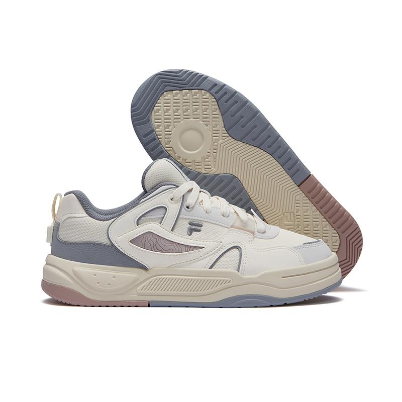 FILA Fusion Bank II Casual Slip-Resistant Low-Top Sneakers Women sneakers White Gray T12W442906FGN