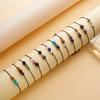 12 Constellation Bracelet Crystal Beads Rope Chain Bracelets for Women Zodiac Sign Libra Aries Wish Card Birthday Jewelry Gifts