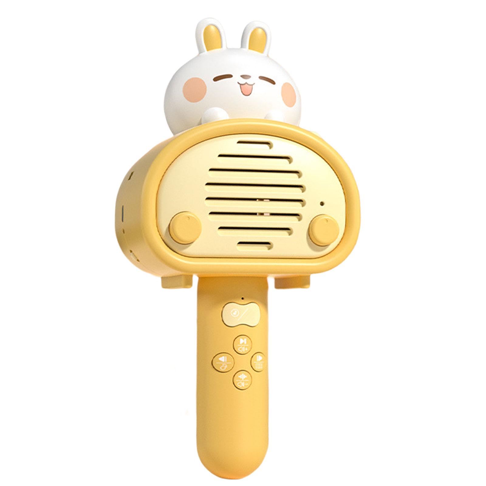 

Kids Wireless Microphone Speaker Rabbit Story Music Player Education Karaoke Singing Playthings ideal for Family Party Adult Gift Idea