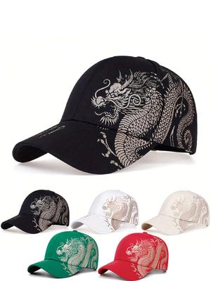 2025 New Fashion Dragon Printing Adjustable Snapback Cap Hot Sale Man Hip Hop Baseball Hat Women Fashion Sports Hats