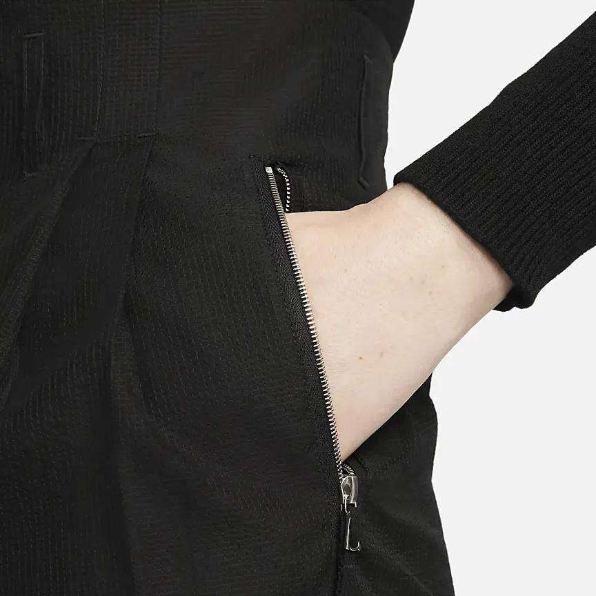 Nike Esc Solid Color Pocket Zipper Woven Cargo Skirt Women Skirts Black DR5402-010