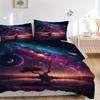 3pcs Fantasy Galaxy Tree Bedding Set - Includes One Quilt Cover and Two Pillowcases (No Core) - Home Decor, Festival Gift, Polyester Fabric,