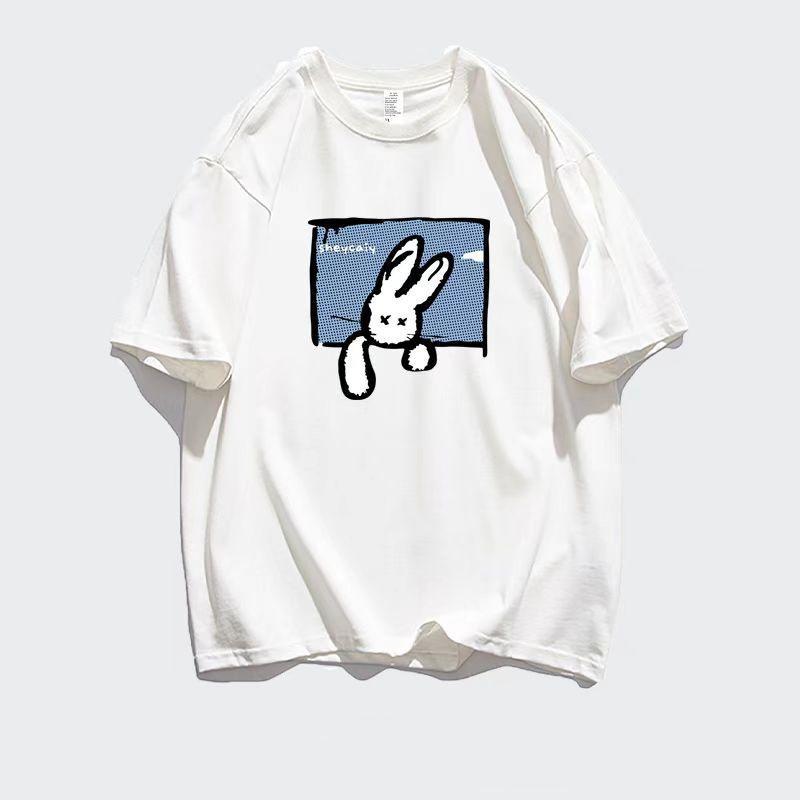 Trendy brand autumn men's short sleeved t-shirt men's pure cotton round neck plus fat plus plus plus size fat loose short sleeved navy blue