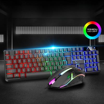 Gaming Wired Keyboard Color Matching Luminous Mechanical Feel Desktop Computer