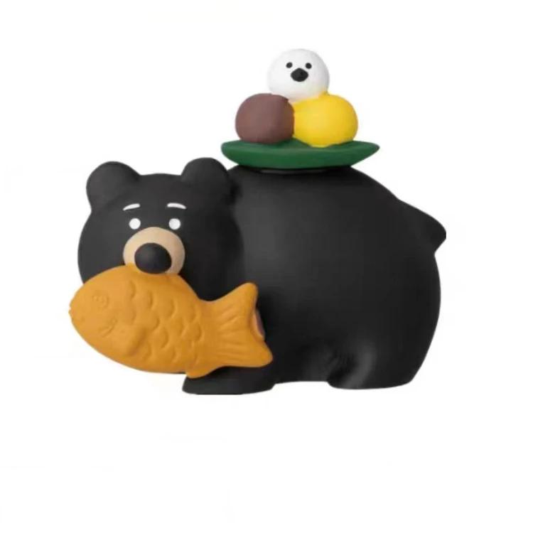 1pc Japanese Cat Ornaments Mid-Autumn Festival Tidy Toy Gifts Grocery Moon Cake Decoration Resin INS Doll Handicraft Ornaments