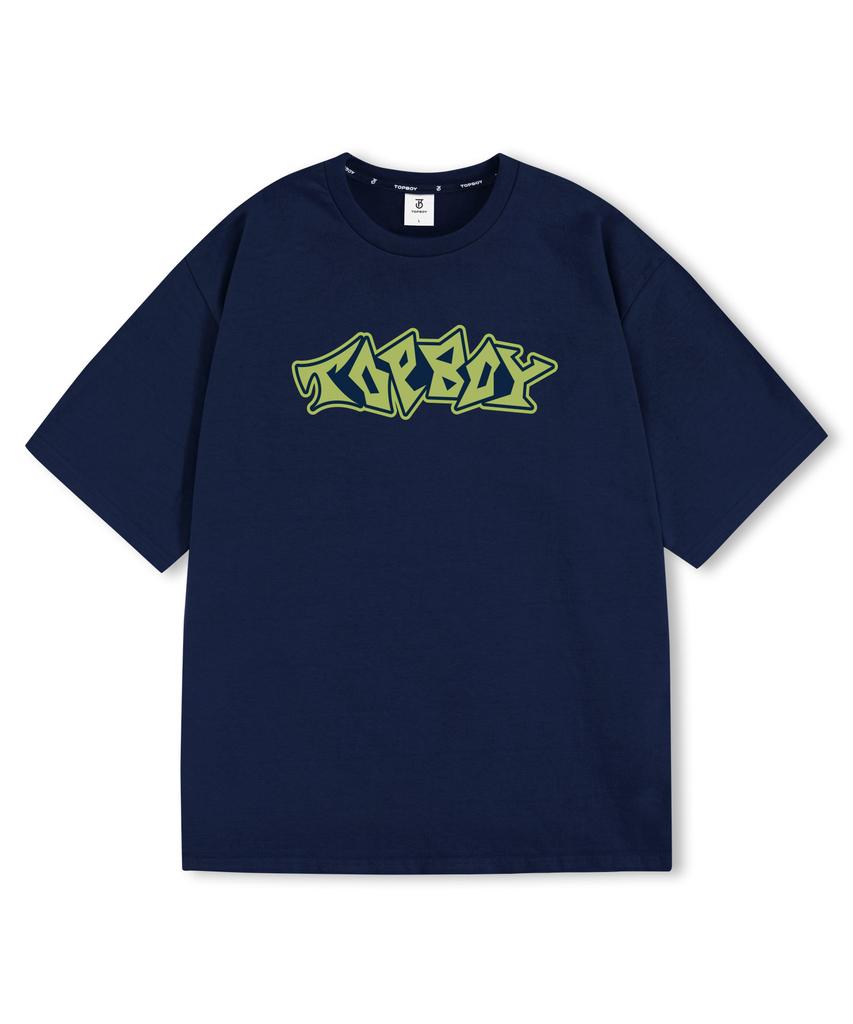 TOPBOY Graffiti Oversized Short Sleeve T-Shirt (Type B)